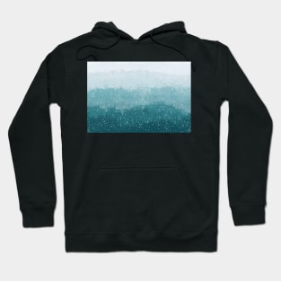 Snowy Jungle Abstract Hoodie